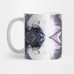 Purple/Grey Paint Pour Pattern Mug